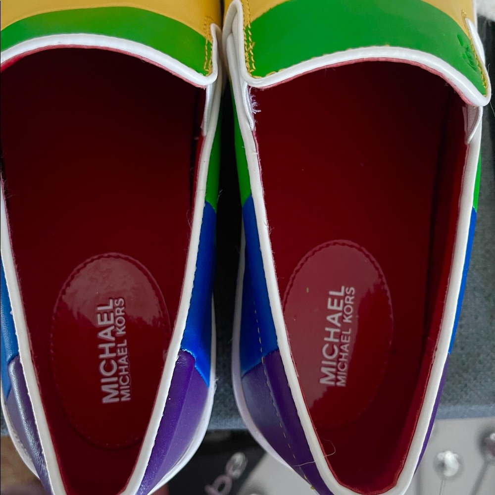 Rainbow Michael Kors Dylan Sneakers - Picture 7 of 10
